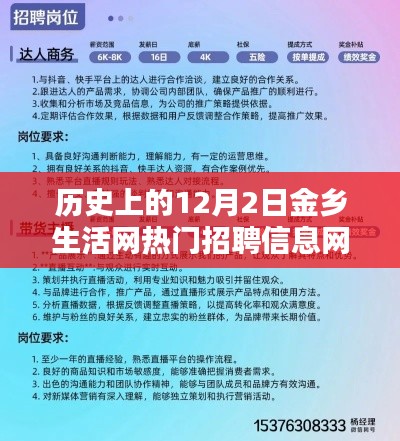 时光回溯,历史上的金乡生活网招聘信息热潮——12月2日篇