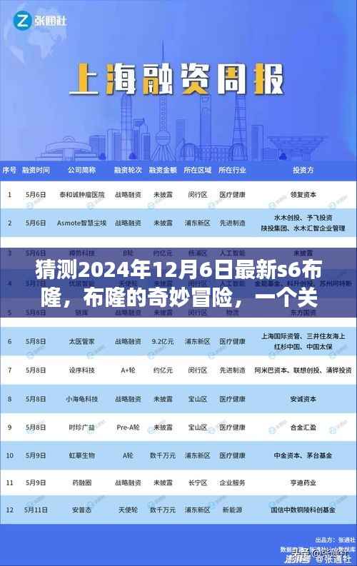 布隆的奇妙冒险,友情与陪伴的温馨故事,预测2024年12月6日最新s6布隆